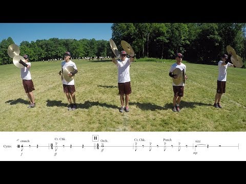 2018 Madison Scouts Cymbals - LEARN THE MUSIC to "Racing Heart"