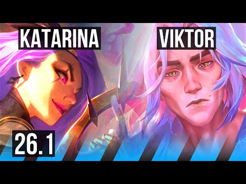 KATARINA vs VIKTOR (MID) | 54K damage | KR Master | 26.1