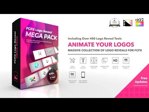 FREE MOGRT - Pixel Fim Studios FCPX Logo Reveal Mega Pack