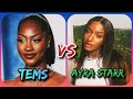 Tems VS Ayra Starr, Who's a Bigger Artist?
