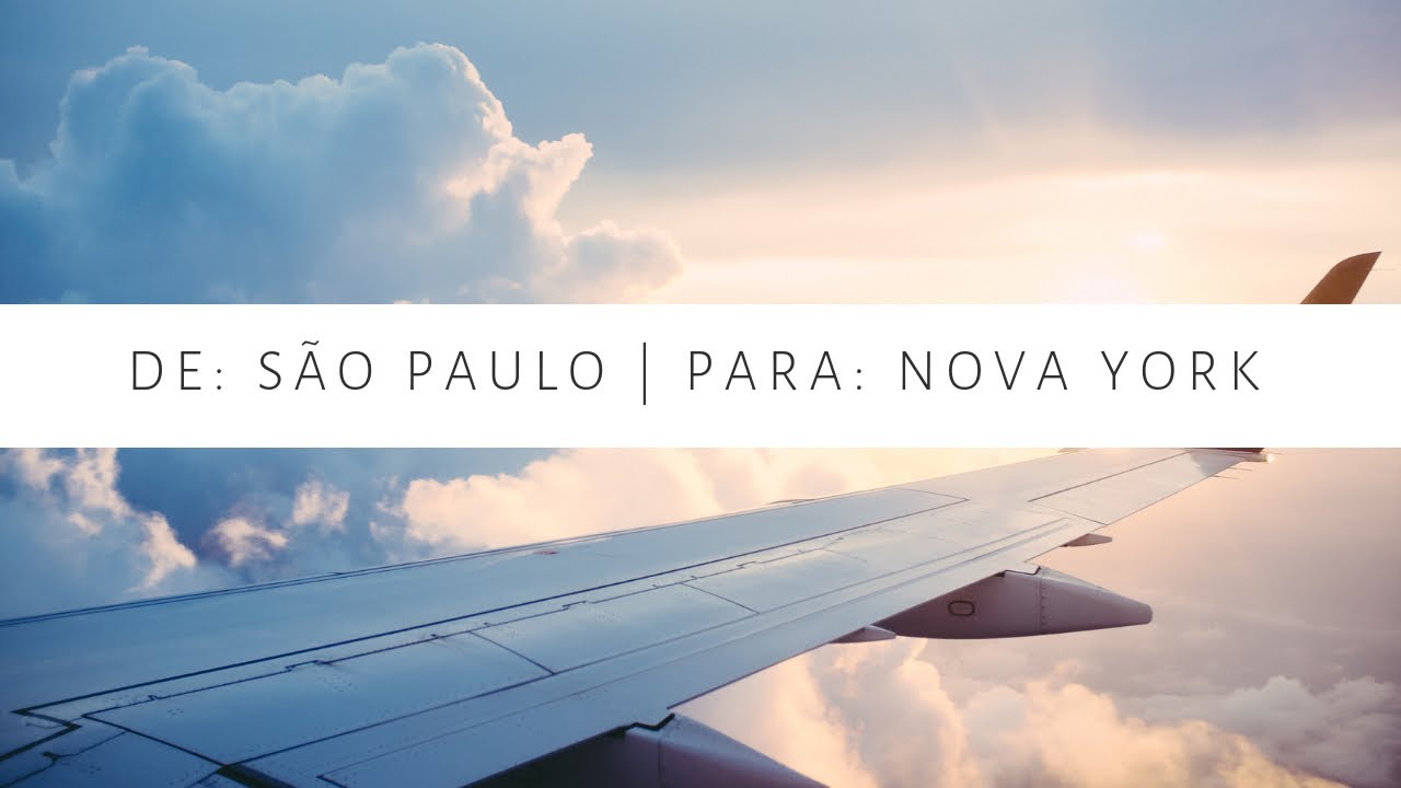 Vôo de SÃO PAULO à NOVA YORK - cheguei, ESTADOS UNIDOS | Marcela Brito