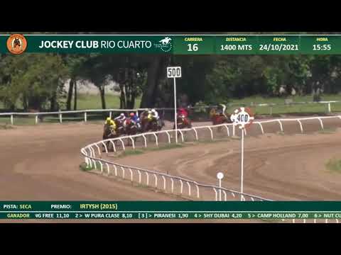 JCRC - 24/10/21 - Carrera N16 - Hipódromo Jockey Club Río Cuarto