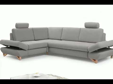 L shaped upholstered corner sofa bed with storage AVESTA 11
