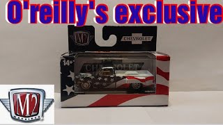 Unboxing M2 Machines Oreillys 4th of July 1973 Chevy Cheyenne Super 30
