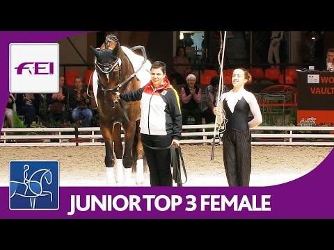 Top 3 Female (Junior) | European Championships Vaulting 2016 | Le Mans