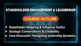 Stakeholder Engagement & Leadership