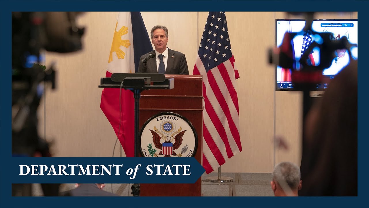 Secretary Blinken Participates in a Virtual Joint Press Availability in the Philippines