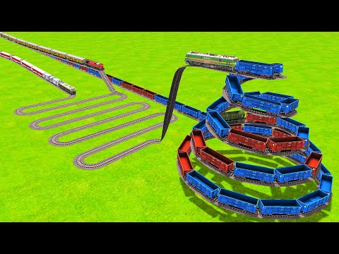 ONE TRACK THREE TRACK CURVE 🪝CIRCLE ⭕ CROSSING With BUMPY CROSSING AND RAILCROSSING |Train Simulator