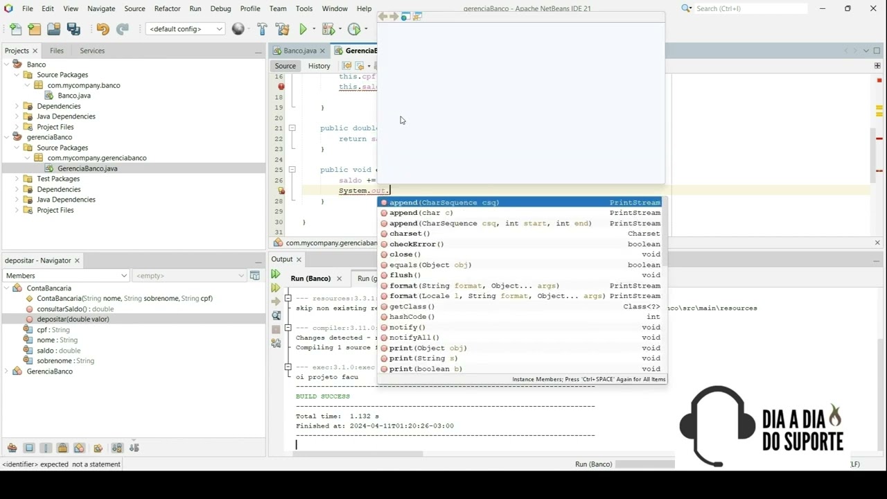 Portfólio Programação Orientado a Objetos - Sistema Bancário em Java