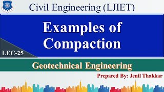 Lec-25_Examples of Compaction | Geotechnical Engineering | Civil Engineering