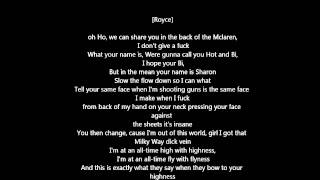 Eminem - A Kiss LYRICS (ft. Royce Da 5&#39;9) (Bad Meets Evil) 2011