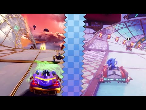 Sky Road Comparison (Team Sonic Racing VS Sonic Racing Crossworlds)