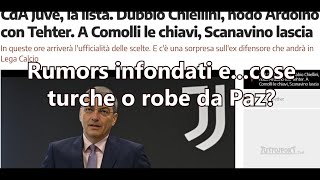 Rumors infondati...cose turche o robe da Paz?