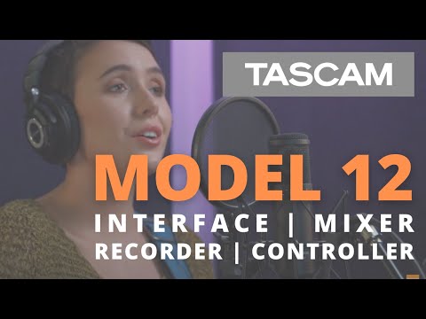 Tascam Model 12 Mixer, USB Audio Interface, and Multitrack Recorder image 8