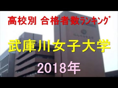 臨床検査学科 武庫川女子大学 高校別合格者数ランキング 2018年【グラフでわかる】