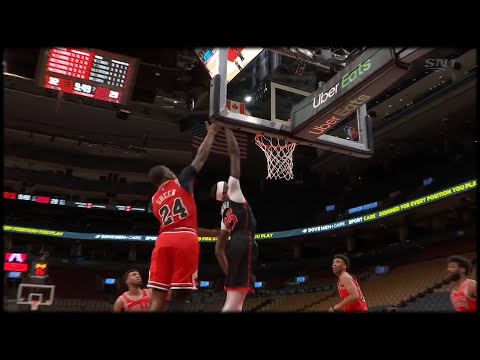 Chris Boucher with a FILTHY One-Handed Alley-OOP JAM