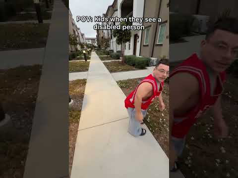 When kids see a disabled person 😭