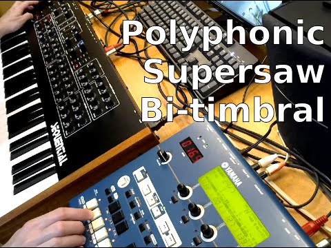 Prophet Rev2 + Rm1x trance track, with bi-timbral polyphonic supersaws. Named "M/S/H- 24/7".