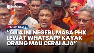Demo Buruh May Day, Saiq Iqbal Soroti Kebijakan Perusahaan yang Rugikan Buruh: Masa PHK Pakai WA
