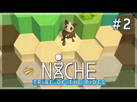 A Rainbow of Pandas & Scouting for Shells! | Niche Let's Play • Tribe of the Tides - Episode 2