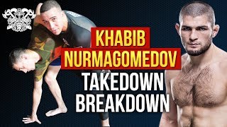 Khabib Nurmagomedov Takedown (Inside Leg Trip)