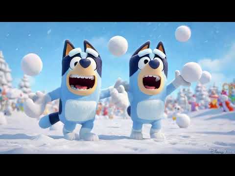 🎶 Bucuria Copiilor Este Iarna | Cântecele Vesele cu Bluey | Cântece de Iarnă | Muzică Animată 🎶