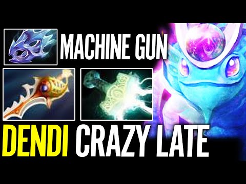 120k Damage ULTRA ANNOYING MID By Dendi Puck 100% Machine Gun Late Game Build Dota 2