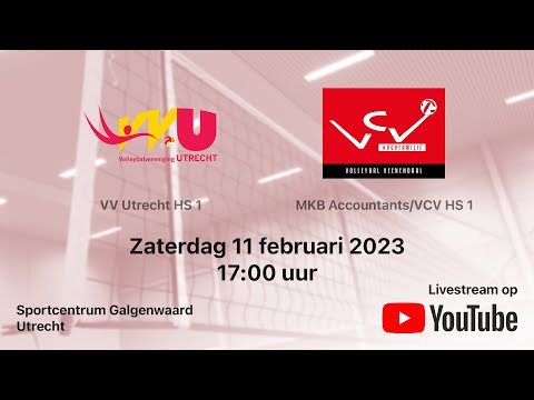 VV Utrecht HS 1 vs. MKB Accountants/VCV HS 1, Volleybal Topdivisie Heren