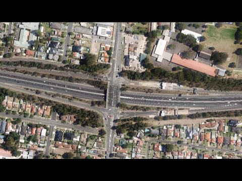 M5 INTERSECTION AT 36 RIVER RD REVESBY, NOW AND 1943