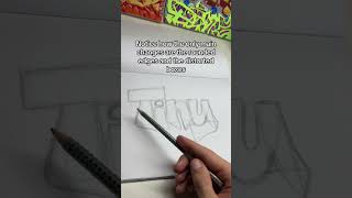How to improve your graffiti straight letters #graffiti #shorts #youtube
