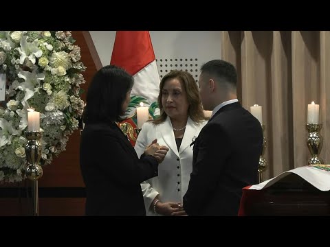 Peru President Dina Boluarte attends wake of former president Alberto Fujimori | AFP