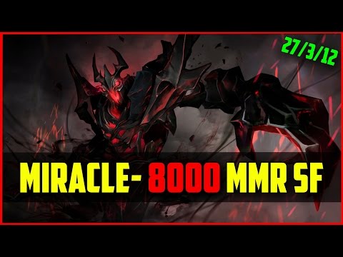 Miracle-  8000MMR Shadow Fiend /w Bulldog Storm | Ranked DOTA 2 gameplay