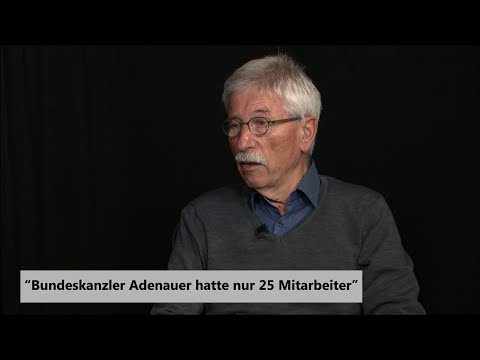 Bundeskanzler Adenauer hatte nur 25 Mitarbeiter