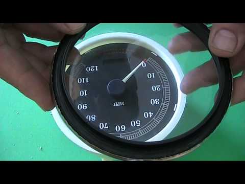HOW TO OPEN HARLEY DAVIDSON SPEEDOMETER DIAL FACE CHANGE