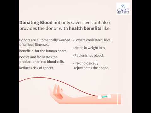 Why should you donate blood? | #WorldBloodDonorDay | CARE Hospitals