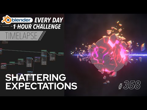 Shatter VFX in Blender with Geometry nodes - Blender Every Day #358