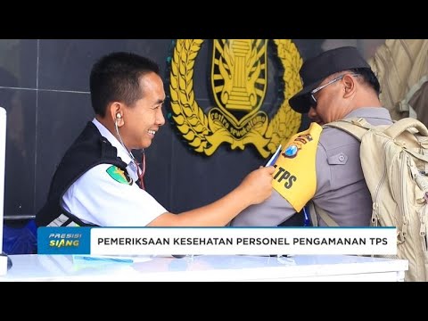 DOKKES POLRES NGAWI PERIKSA KESEHATAN PERSONEL PAM TPS