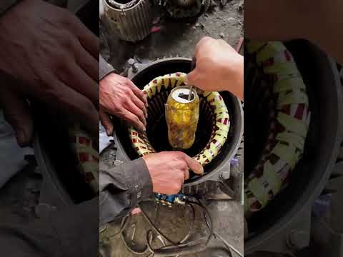 Rotating Magnetic Field in Stator winding of Induction Motor #motor #dcmotor #acmotor #shorts #video