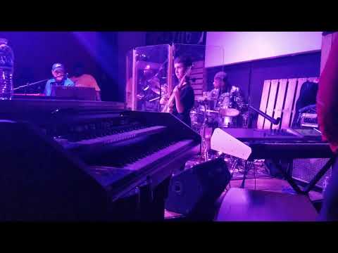 Frank Mccomb At Doobie Powell shed at NAMM