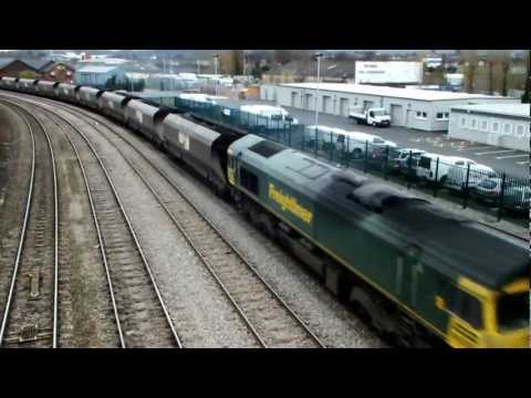 66520 at Hereford,21-03-2012 working the 6M55 Portbury to Regeley p.s. coal..MOV