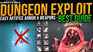 Destiny 2: Master DUNGEON EXPLOIT - EASY Artifice Armor & Ghosts Of The Deep Weapons - Best METHOD