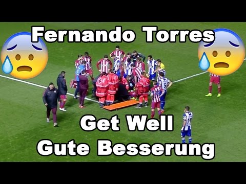 02.03.2017 Deportivo La Coruna vs Atletico Madrid Fernando Torres nach diesem harten Foul Ohnmächtig