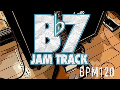 Bb7 JAM BACKING TRACK (Funk Rock Style) - Bb Mixolydian