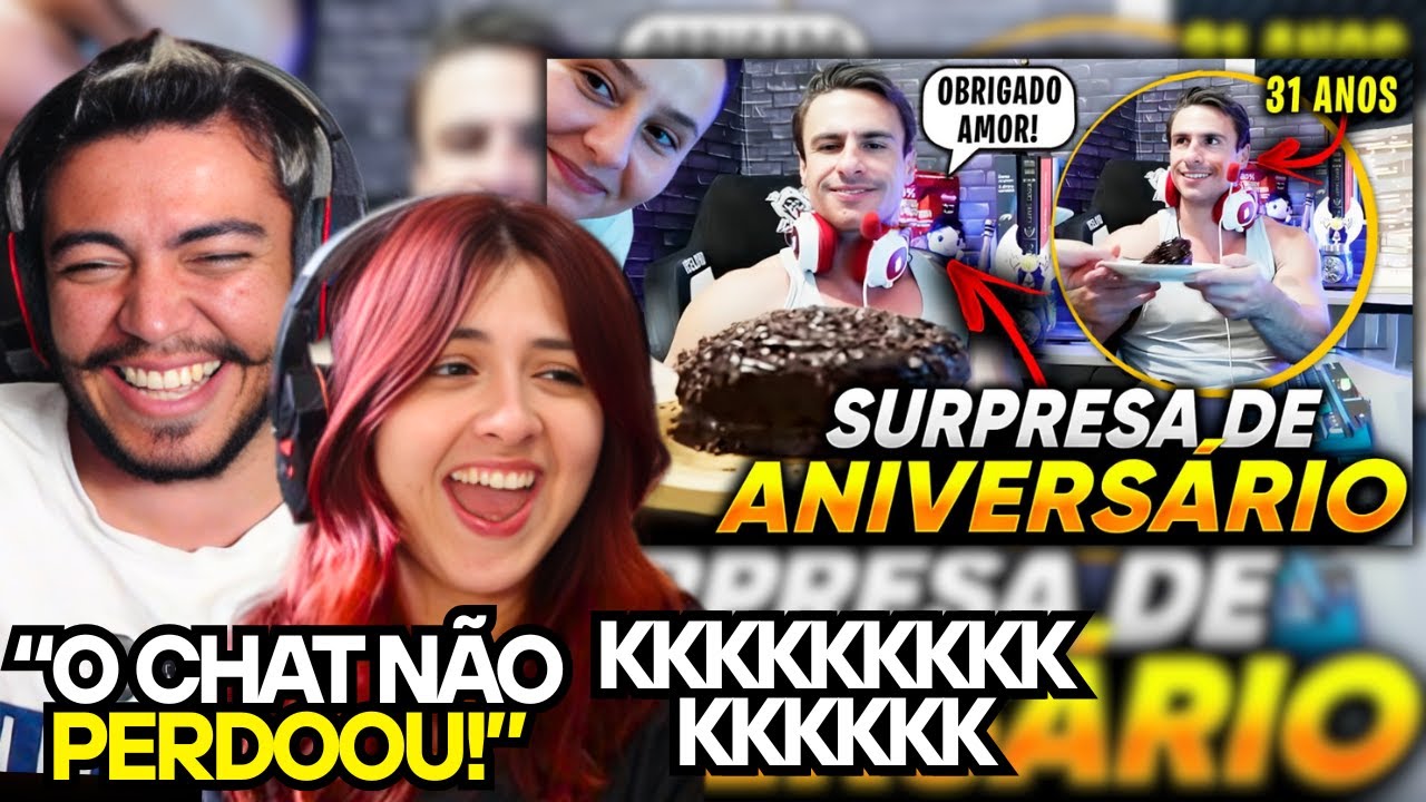 SUPER XANDÃO faz ANIVERSÁRIO e SE EMOCIONA com SURPRESA DA JAQUELINE e PARABÉNS do CHAT KKKK | REACT