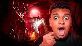 joguei 99 NOITES NA FLORESTA NO ROBLOX pela primeira vez e isso aconteceu...