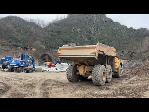 17.12.21: Altenahr, Baustelle "Am Tunnel", Update Ahr Flutkatastrophe