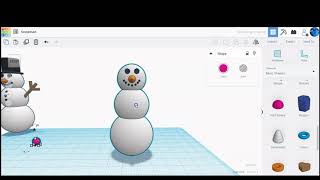 TinkerCAD Snowman