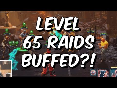 Level 65 Raids Buffed?! - Unfair Fights? - Marvel Strike Force