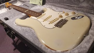 Video thumbnail for ESP Vintage Plus Strat Roadworn Aged Relic 2007 Guitar - Up Close Video Review by Essex Recording Studios