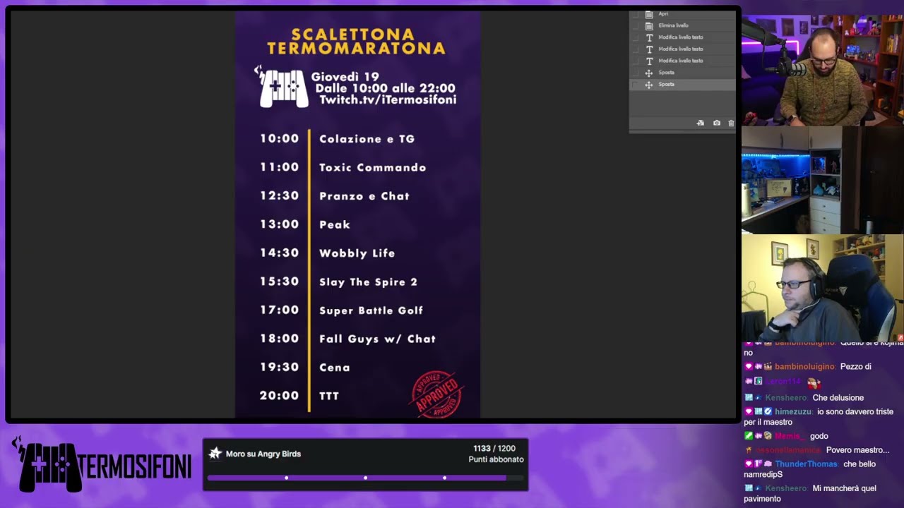 #DomenicaChill - Giovedì c'è la 12h , FIGA! [ !12h - !instant - !mangayo - !giveaway ]